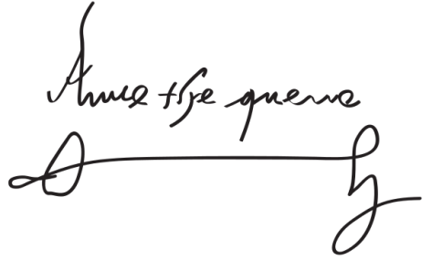 Assinatura de Ana Bolena.